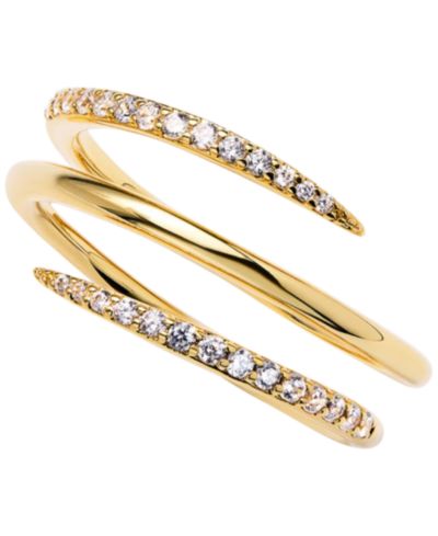 Ana Luisa Cubic Zirconia Oren Triple Pavé Claw Ring