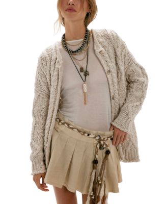 Кардиган Free People Women's Opal Cable Knit Oversized