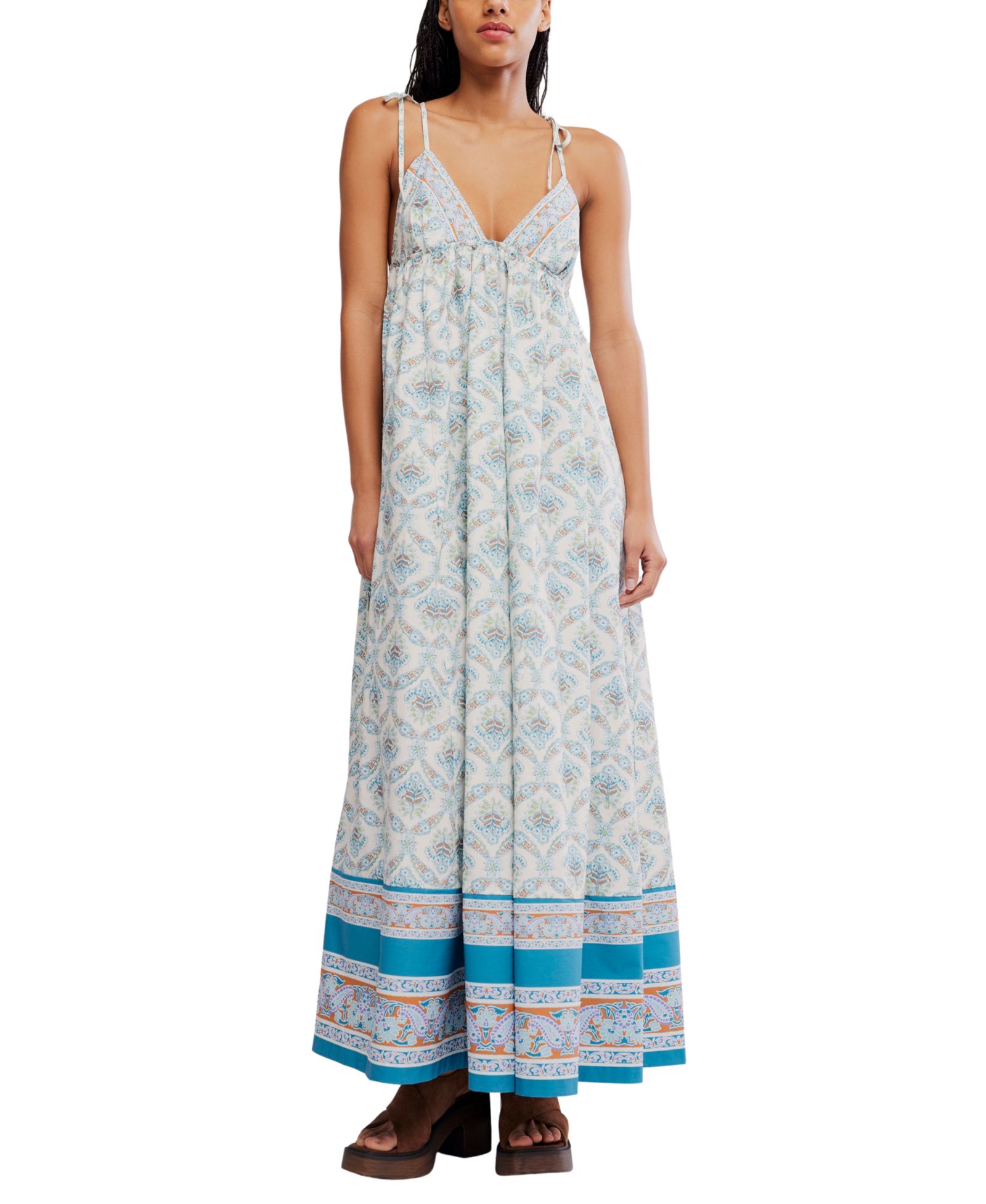 Женское хлопковое платье без рукавов Free People Sorrento Stroll