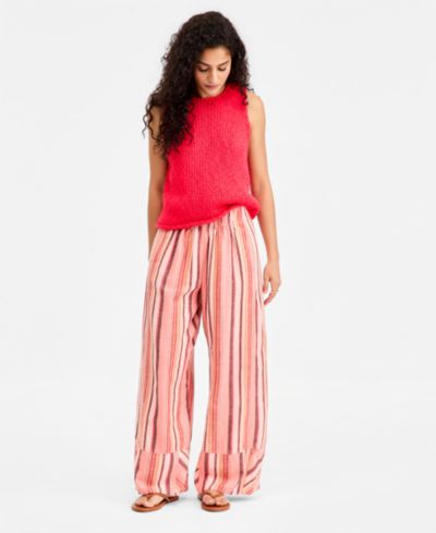 Free People Женские широкие брюки Days End Solar Stripe