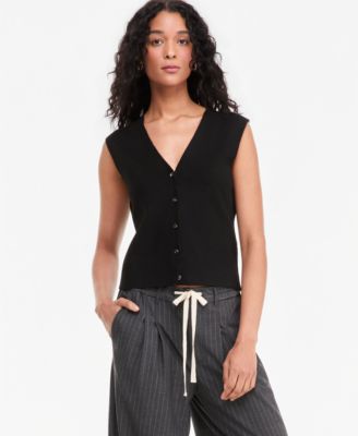 Женский трикотажный жилет On 34th V-Neck Button-Front