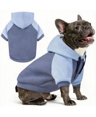 ARONKL Dog Hoodie Stretchy Warm Pet Sweatshirt with Leash Hole Soft Comfort Winter