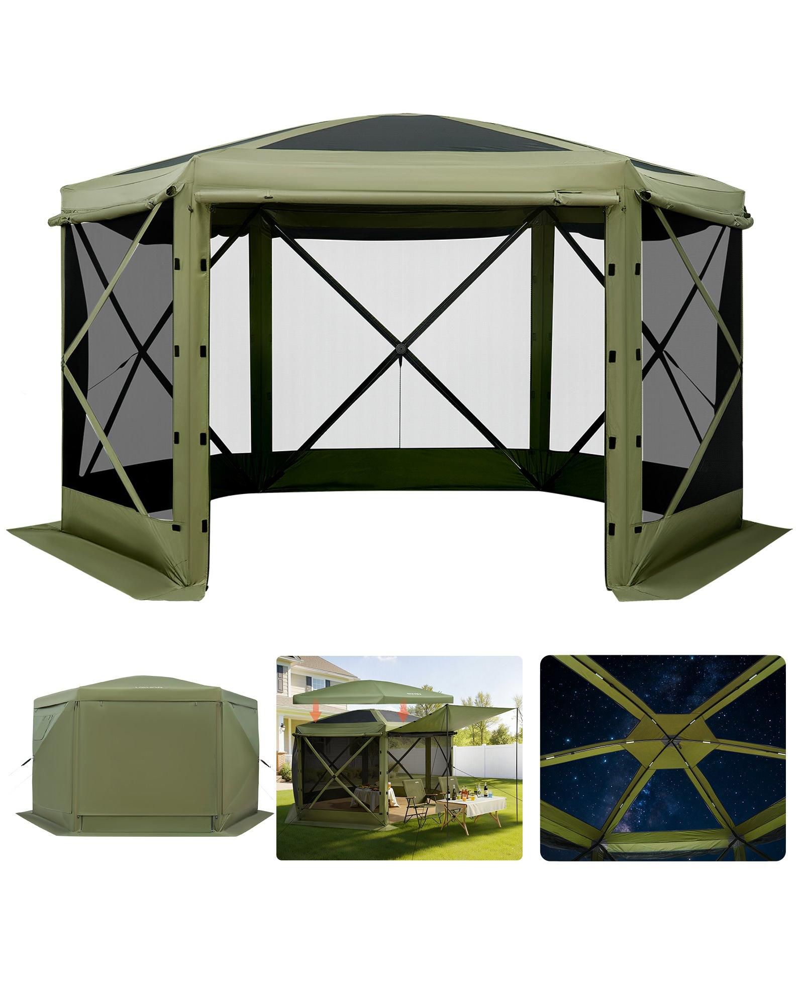Раскладной шатер-палатка Mecale 10 x 10 Ft для 6-8 человек