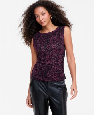 Burgundy Gail Paisley