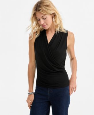 Женский топ I.N.C. International Concepts Mesh Surplice