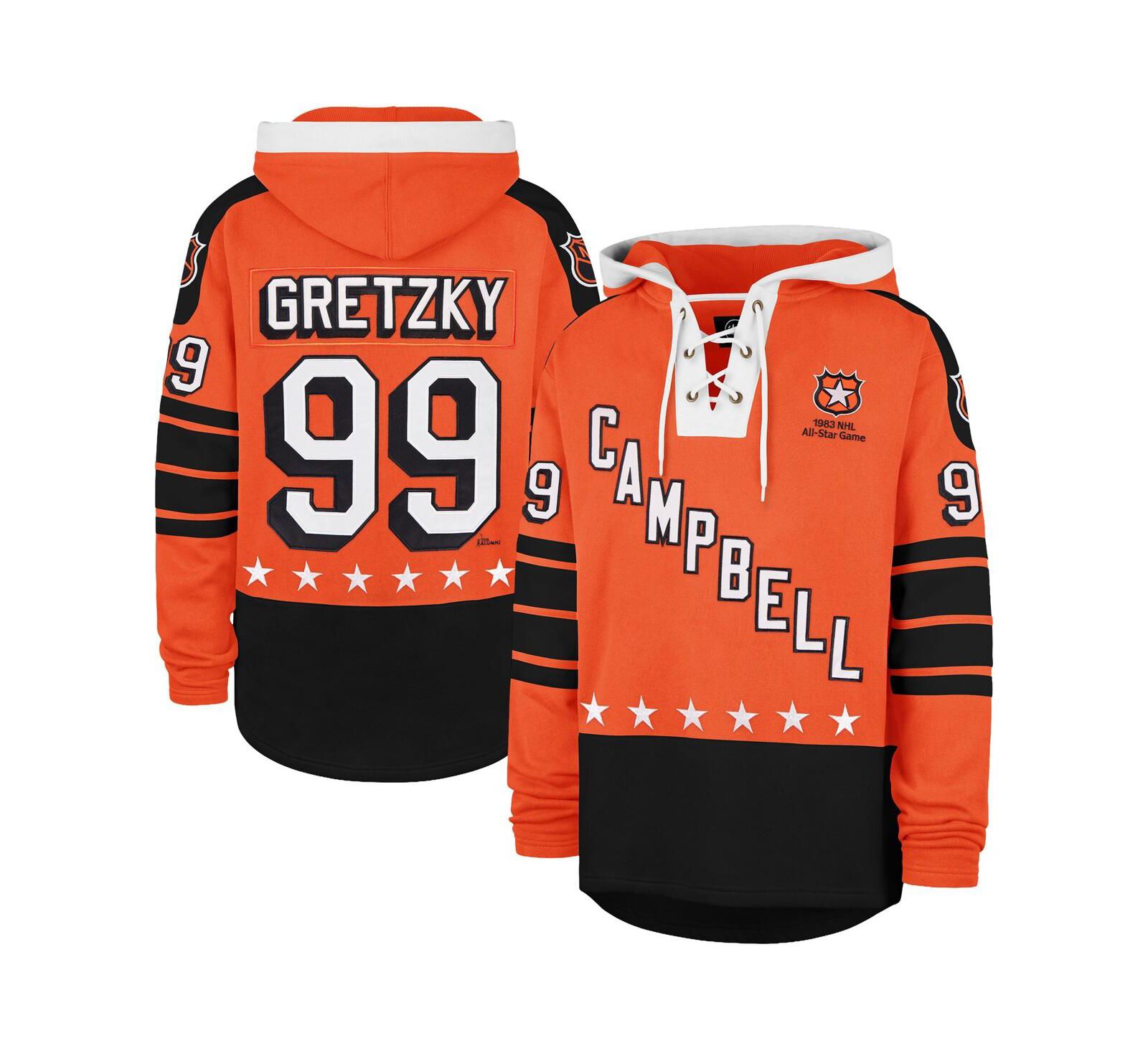 '47 Brand Мужское худи Wayne Gretzky Orange 1983 NHL All-Star Game Superior Lacer