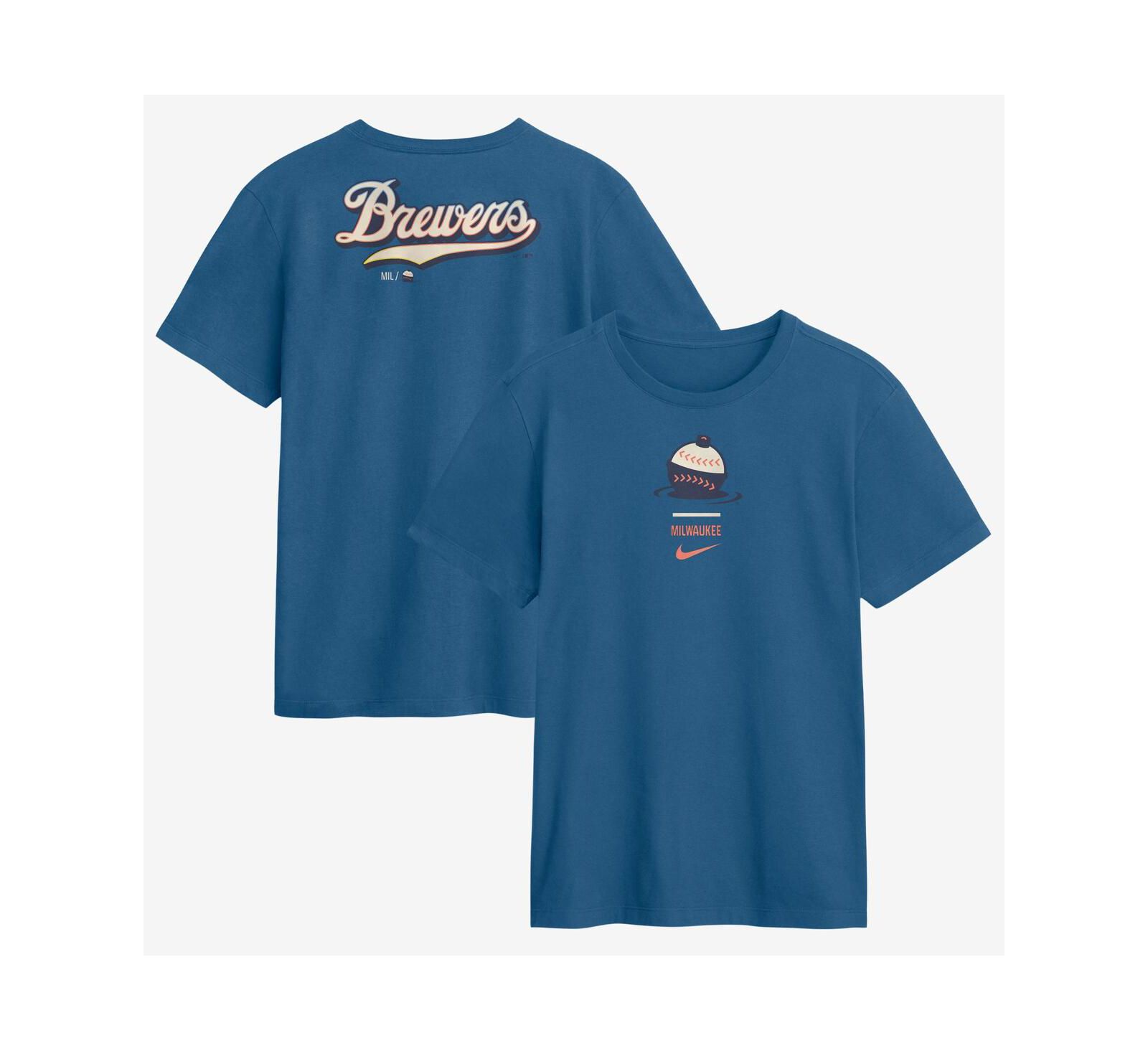 Nike Мужская футболка Milwaukee Brewers 2026 City Connect 2-Hit Blue