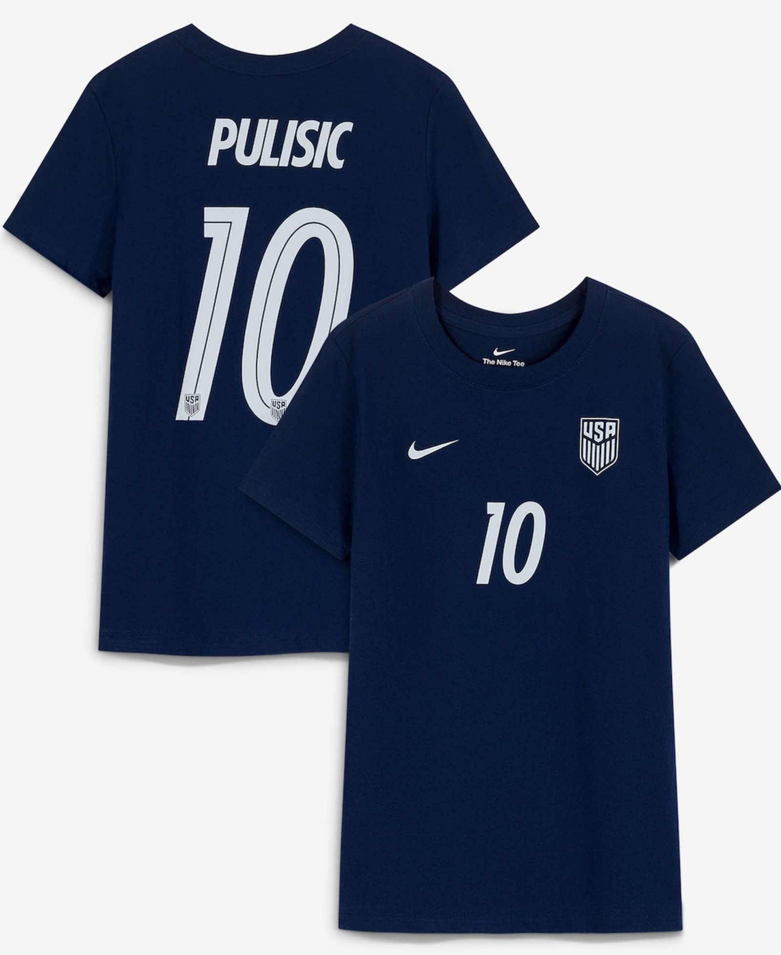 Nike Women's Christian Pulisic Navy USMNT Away Name & Number T-Shirt