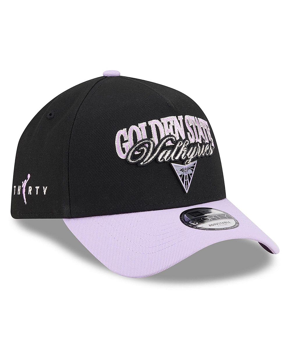 Кепка New Era Eclipse Black/Violet Golden State Valkyries WNBA Tip-Off 2026 Metal Badge A-Frame 9FORTY Adjustable для мужчин и женщин