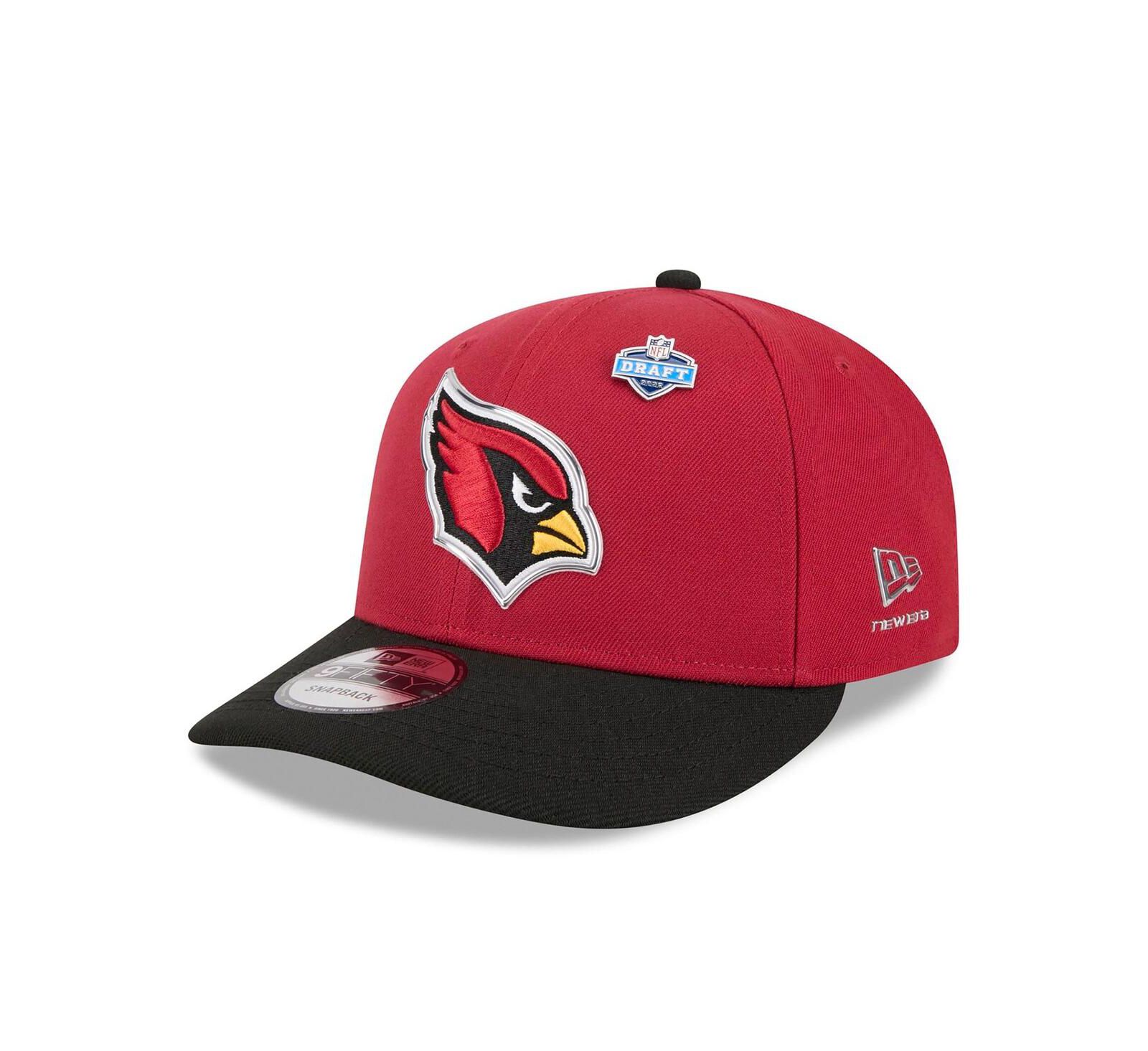 New Era Men's Cardinal/Black Arizona Cardinals 2026 NFL Draft On Stage Pre-Curved 9FIFTY Snapback Hat