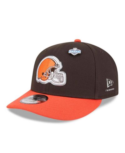 New Era Men's Brown/Orange Cleveland Browns 2026 NFL Draft On Stage Pre-Curved 9FIFTY Snapback Hat