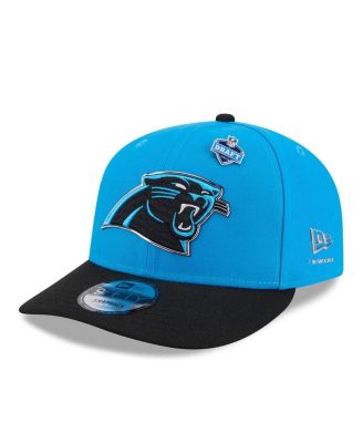 New Era Men's Blue/Black Carolina Panthers 2026 NFL Draft On Stage Pre-Curved 9FIFTY Snapback Hat