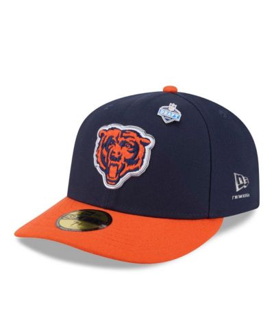 Мужская кепка New Era Chicago Bears 2026 NFL Draft 59FIFTY, темно-синяя/оранжевая