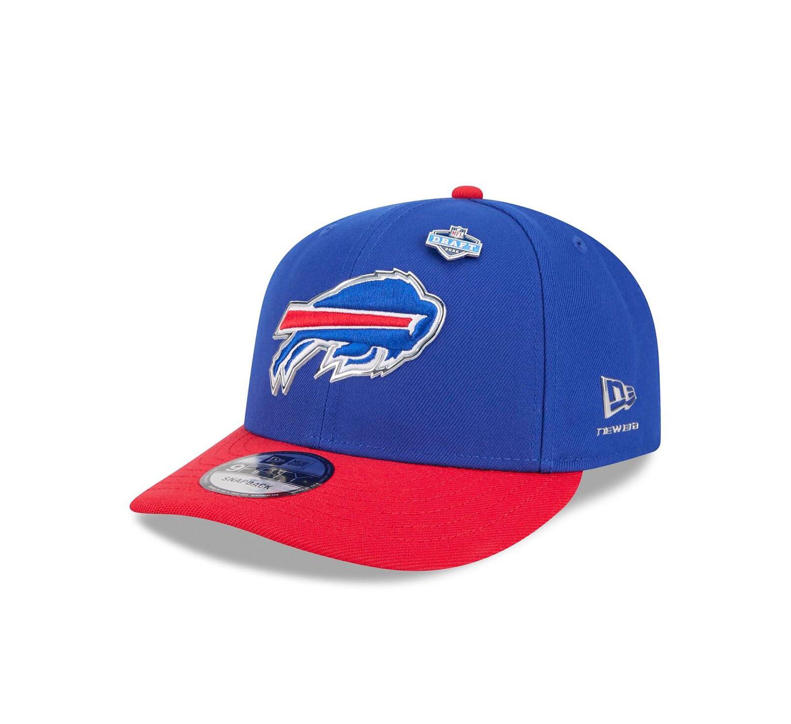 New Era Men's Royal/Red Buffalo Bills 2026 NFL Draft On Stage Pre-Curved 9FIFTY Snapback Hat