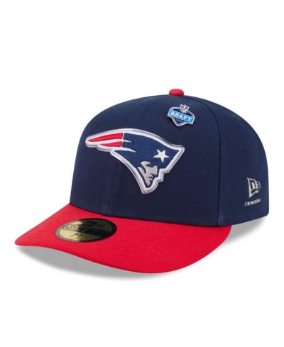 New Era Мужская кепка 59FIFTY New England Patriots 2026 NFL Draft Navy/Red