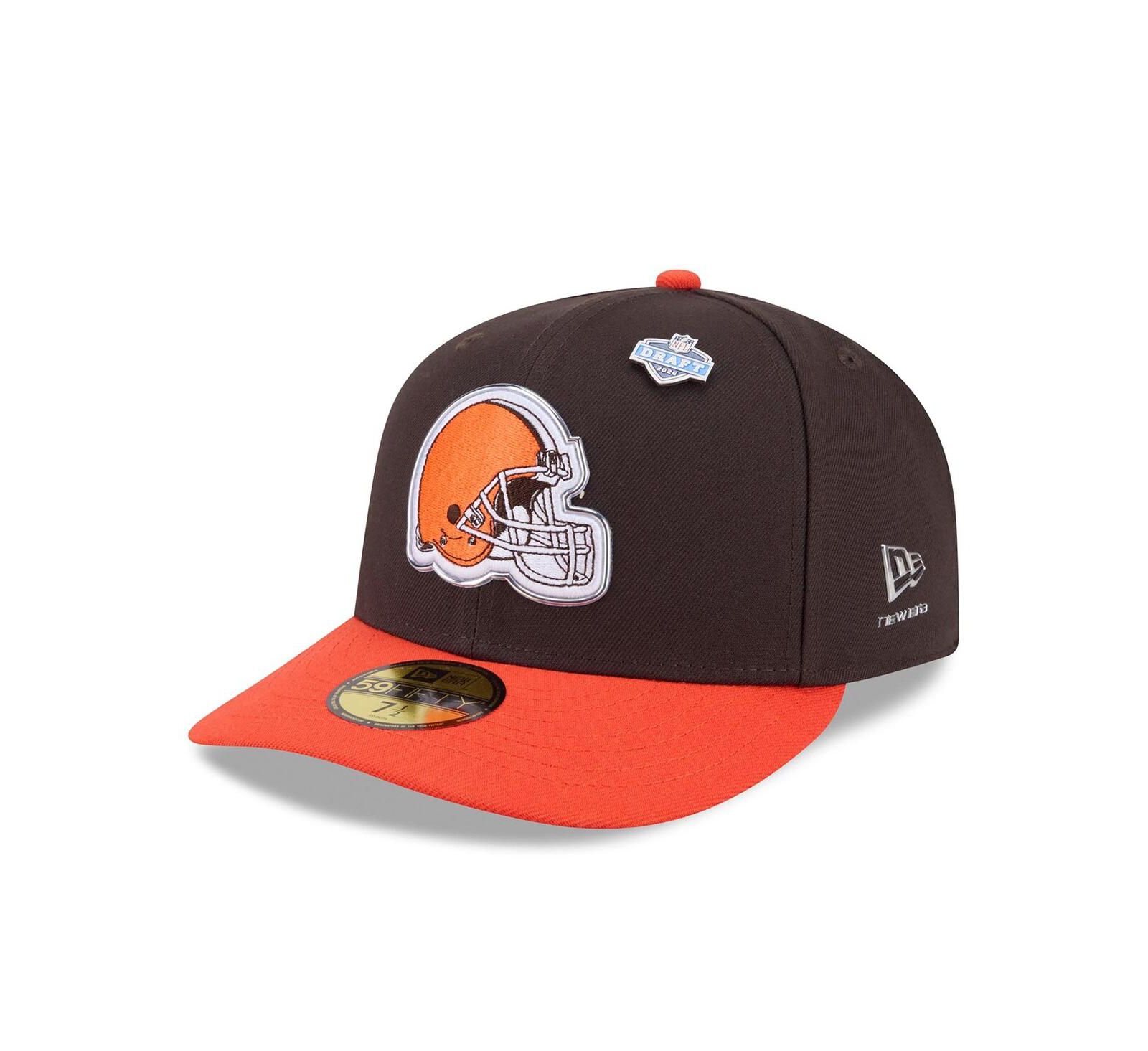 New Era Мужская кепка Cleveland Browns 2026 NFL Draft Pre-Curved 59FIFTY fitted
