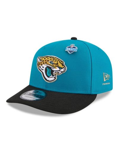 New Era Men's Teal/Black Jacksonville Jaguars 2026 NFL Draft On Stage Pre-Curved 9FIFTY Snapback Hat