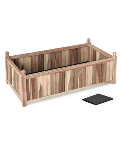 Садовая грядка Slickblue Acacia Wood с защитным вкладышем