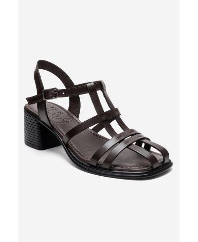 Босоножки Forever & Always Shoes Women's Cielos Leather Block Heel