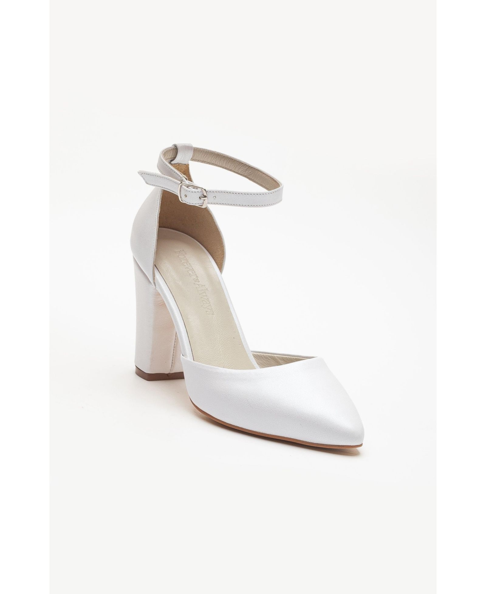 Forever and Always Shoes Rossella кожаные туфли на устойчивом каблуке
