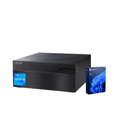 Мини-десктоп ASUS ExpertCenter Intel Celeron 8GB RAM Intel UHD Graphics 64GB eMMC + 512GB SSD Windows 11 Pro - Black