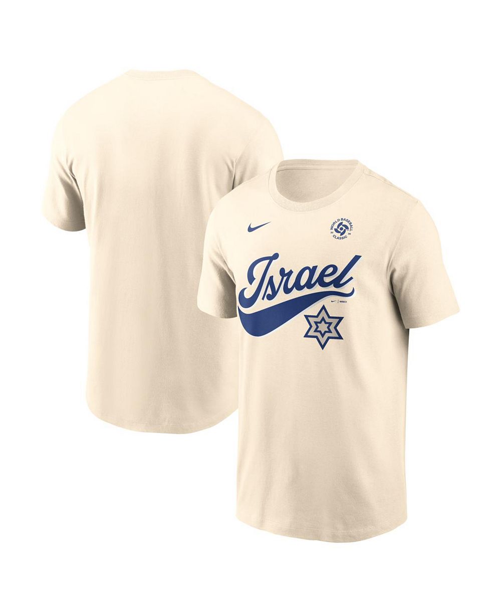 Мужская футболка Nike Cream Israel Baseball 2026 World Baseball Classic Local