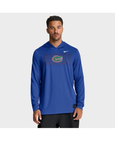 Nike Men's Royal Florida Gators Dugout Dri-FIT Long Sleeve Hooded T-Shirt