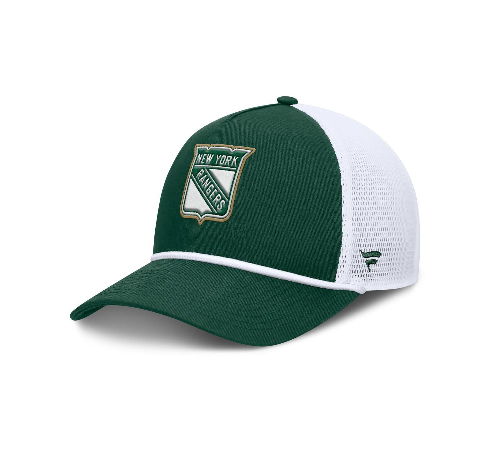 Fanatics Мужской Green/White New York Rangers Bermuda A-Frame Adjustable Hat