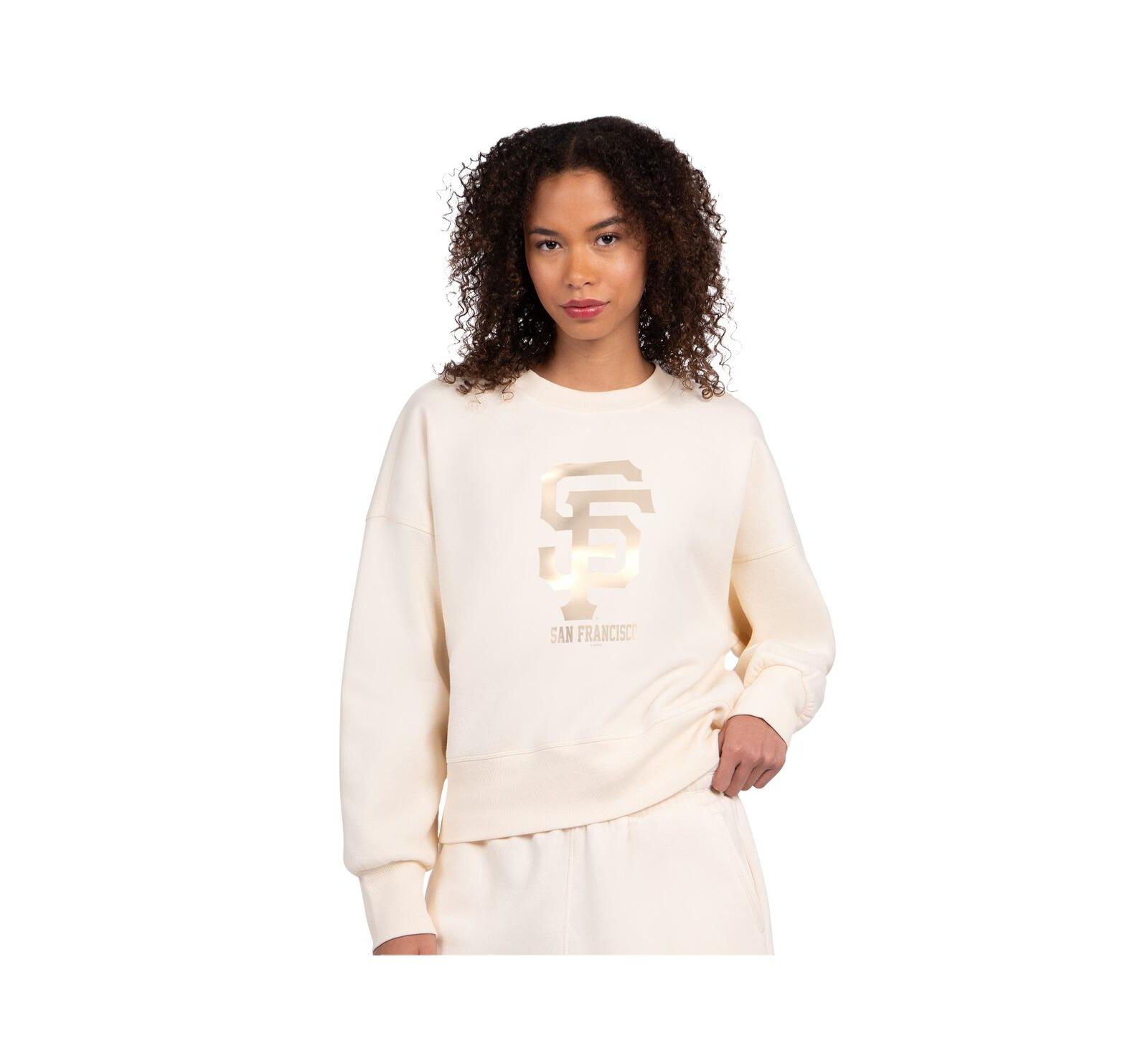 Женская флисовая толстовка Starter Cream San Francisco Giants Pastels Boxy