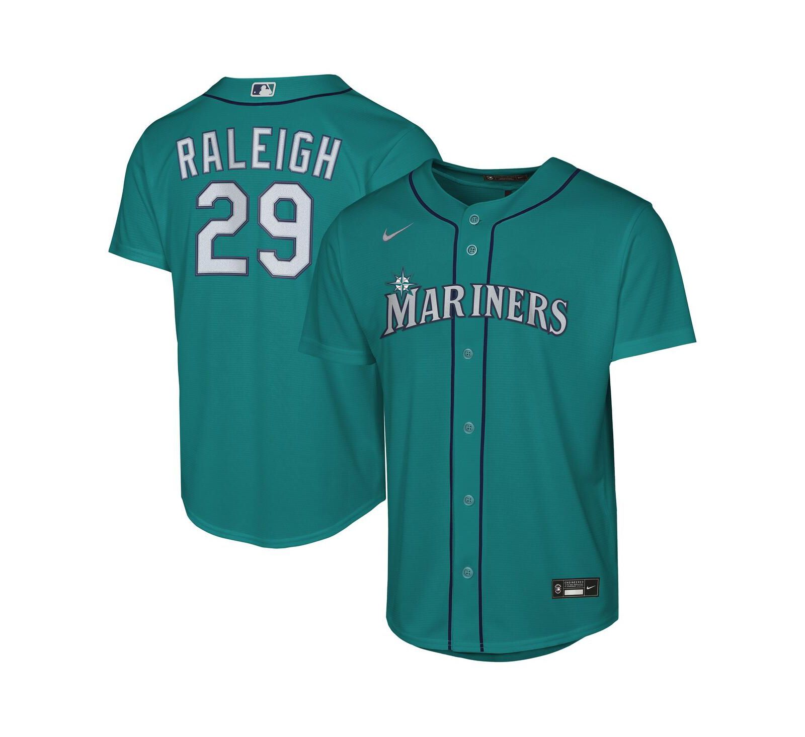 Детская джерси Nike Cal Raleigh Teal Seattle Mariners
