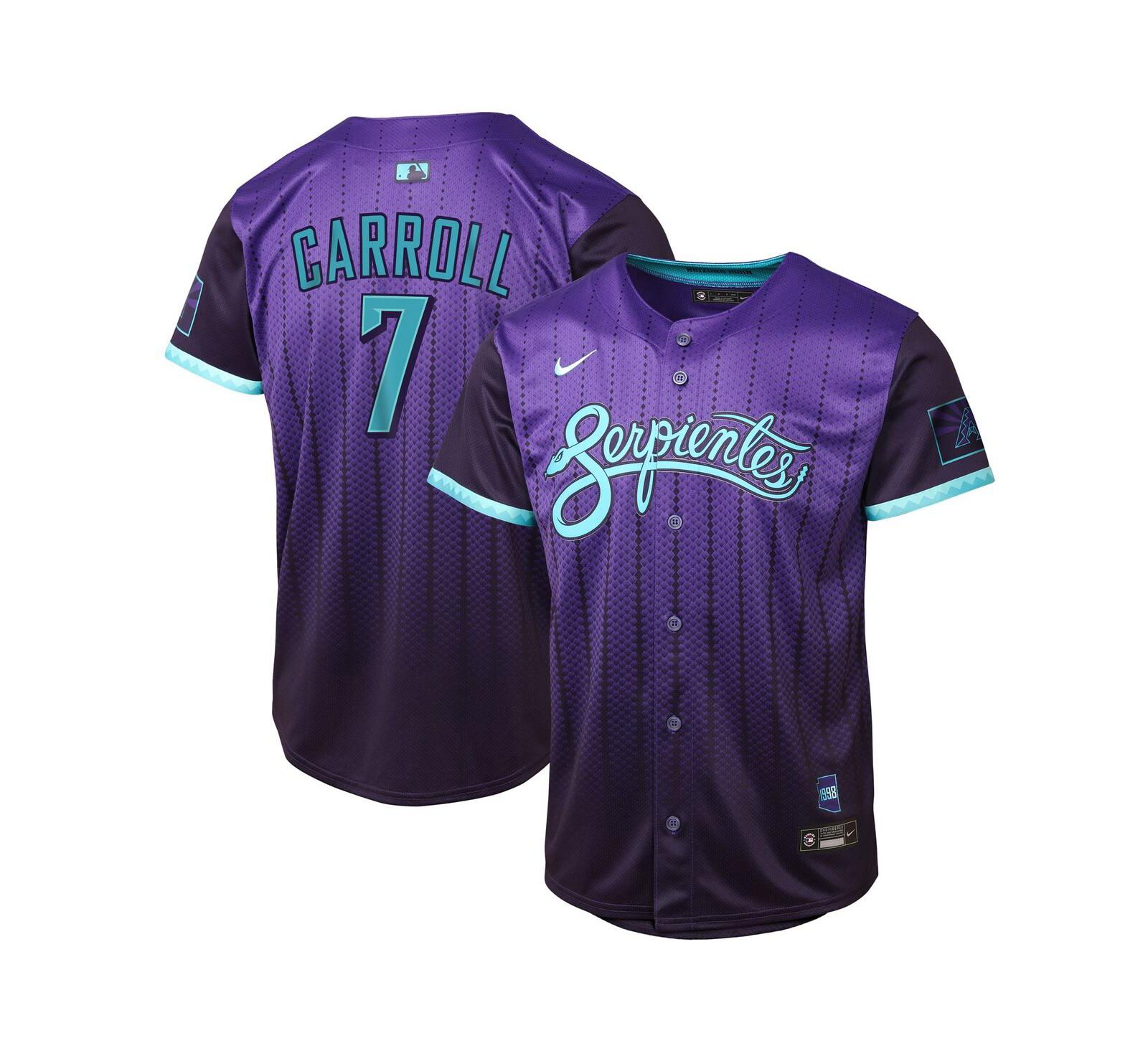 Детская джерси Nike Corbin Carroll Purple Arizona Diamondbacks 2025 City Connect Limited Player