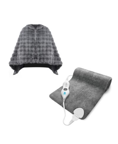Нагреваемое пончо и грелка PURSONIC Heated Poncho Shawl & XL Full Body Heating Pad