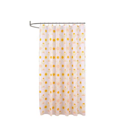 RT Designers Collection 90GSM Peva Glit Printed Sun Shower Curtain 70" x 72" Muti color