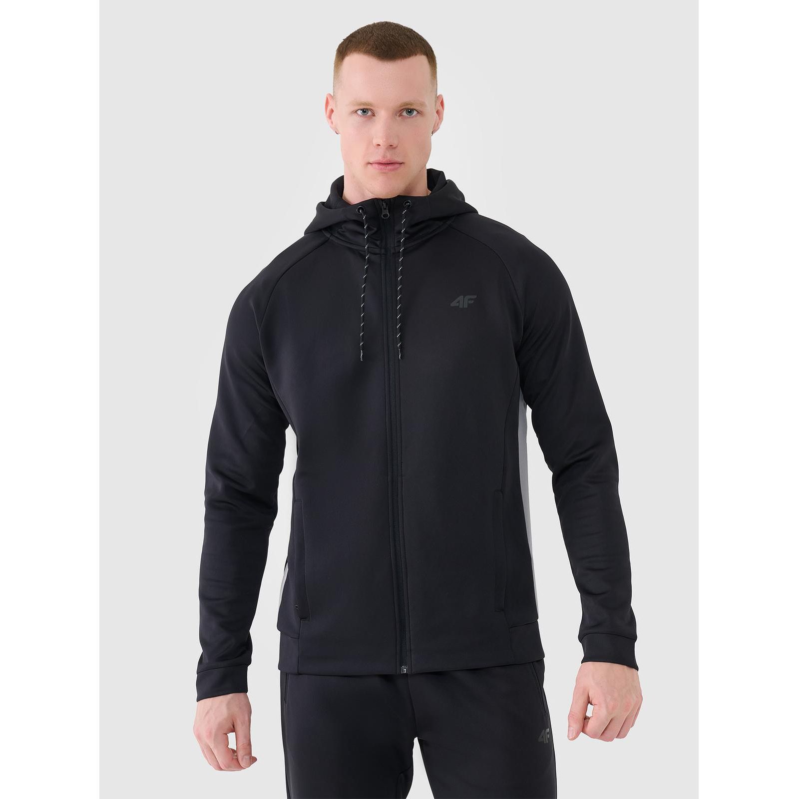 4F Men's Zipped Hooded Quick-Drying Training Sweatshirt
