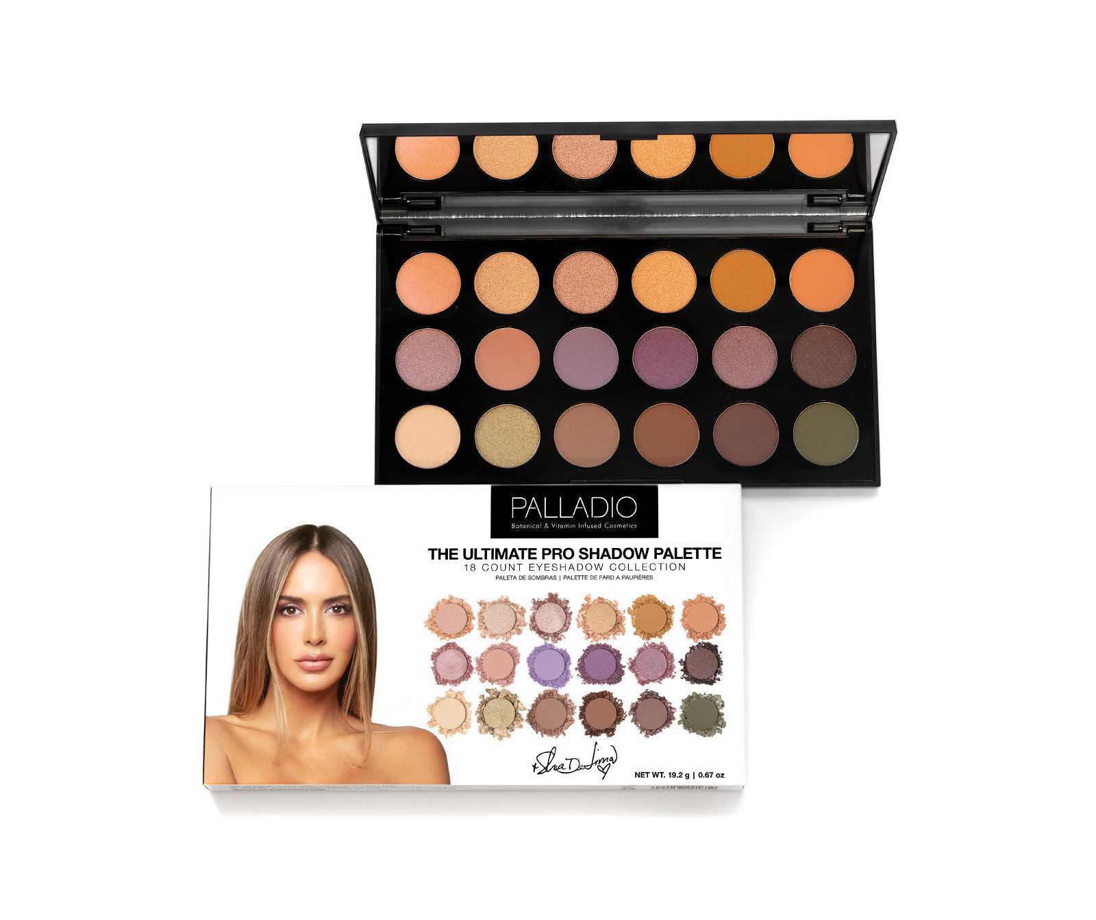 Палетка теней Palladio The Ultimate Pro Shadow Palette, Shannon De Lima Collab