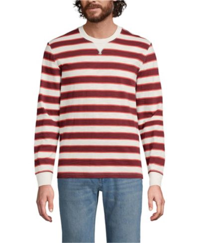 Мужская футболка Lands' End Long Sleeve Slub Crew, с длинным рукавом