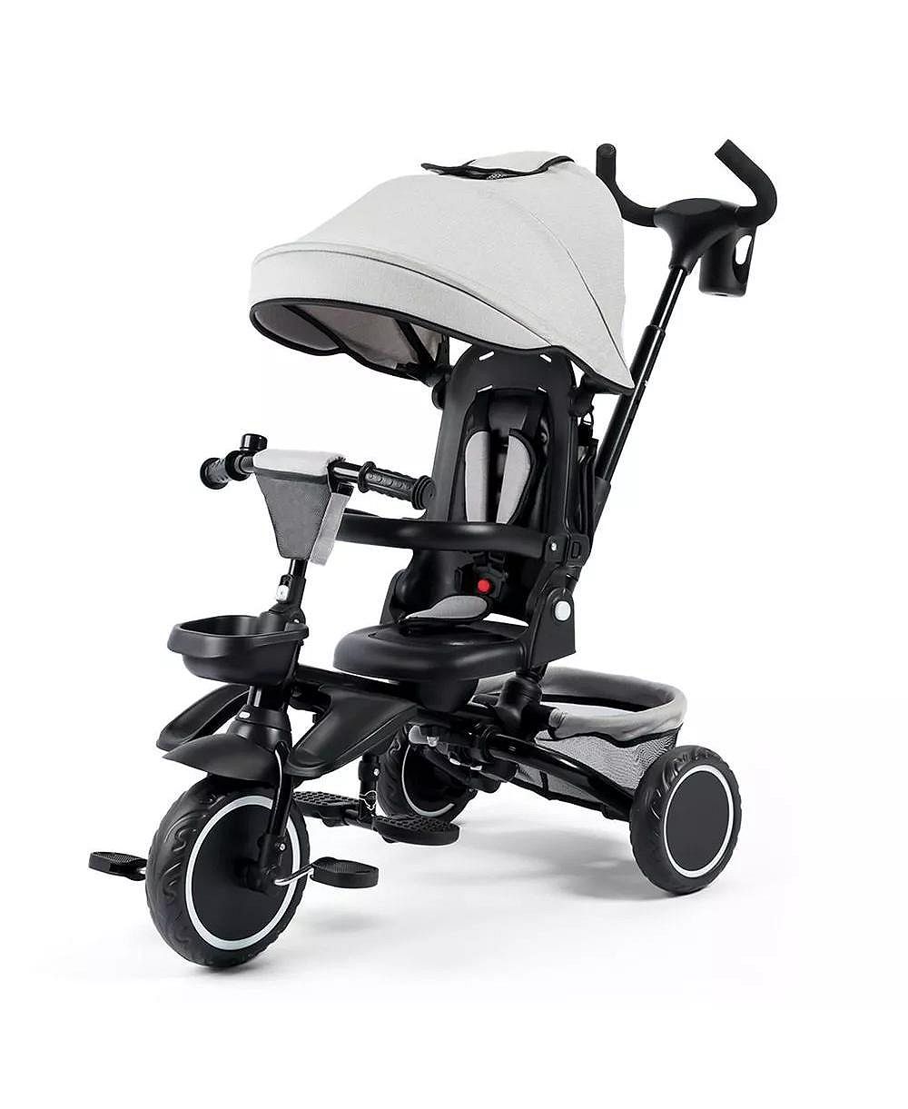 Kinder King 8-in-1 Kids Tricycle with Adjustable Push Handle, Canopy and Storage