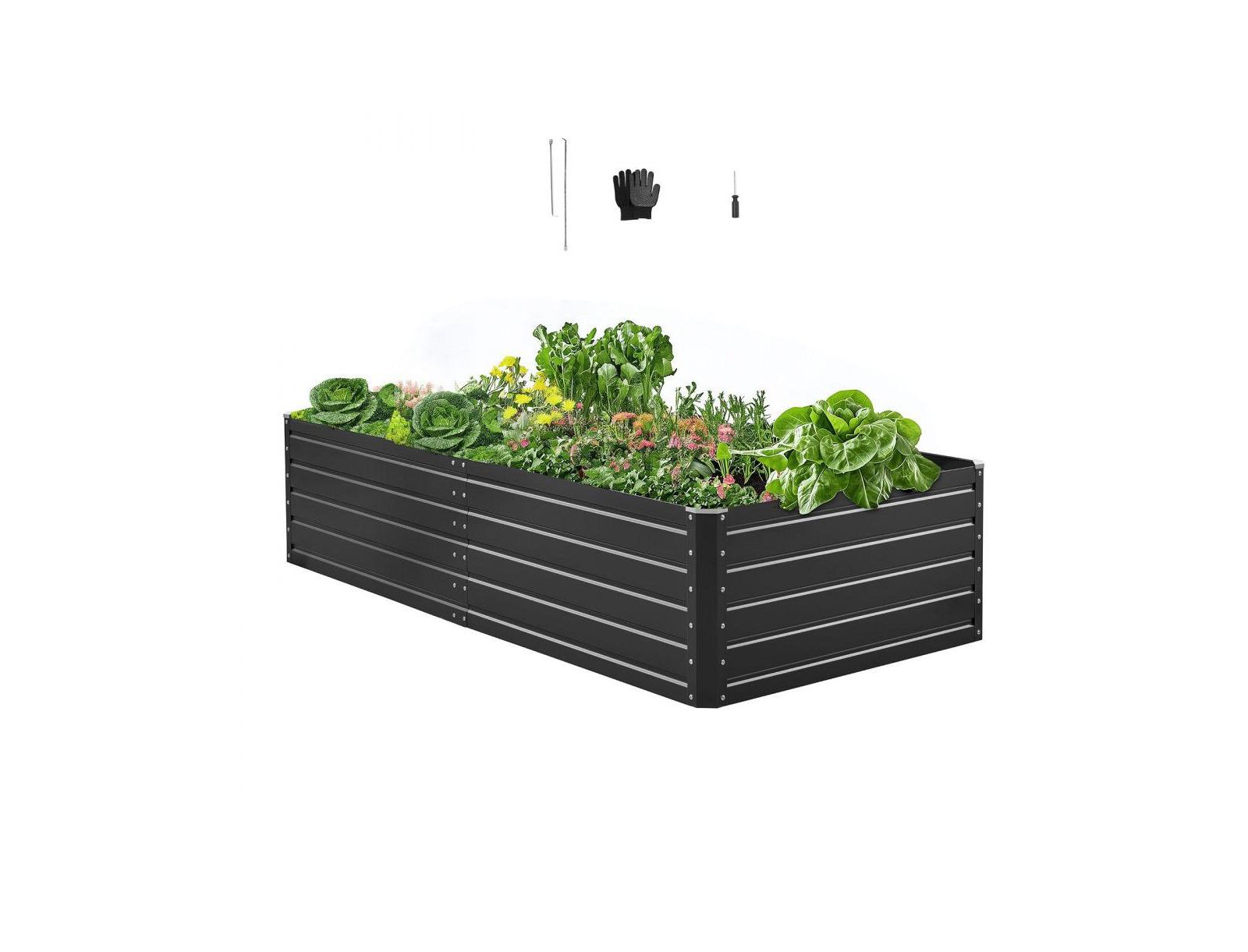 Металлическая клумба Slickblue Galvalume Metal Raised Garden