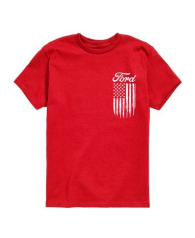 Hybrid Boys' 8-20 Ford Logo Americana Short-Sleeve Graphic T-Shirt