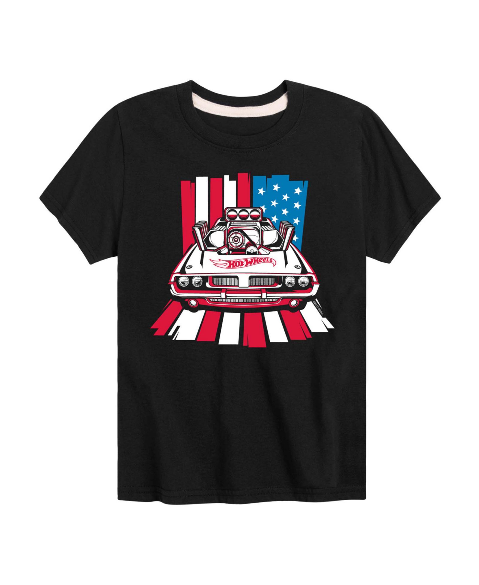 Детская футболка Hot Wheels Boys' Toddler 2T-5T USA Stripes Short-Sleeve Graphic