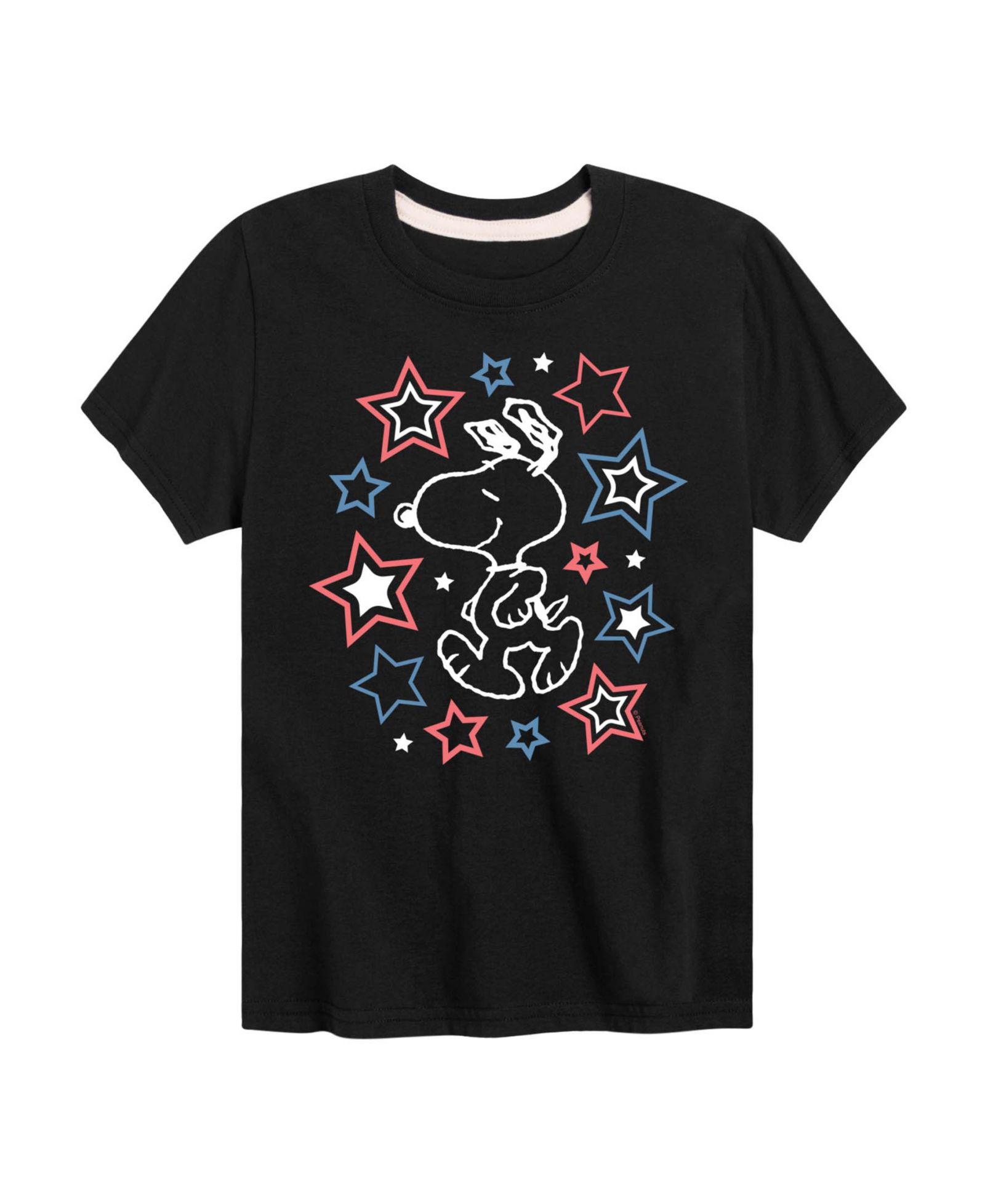 Детская футболка Peanuts Snoopy Stars с коротким рукавом, для мальчиков 2T-5T