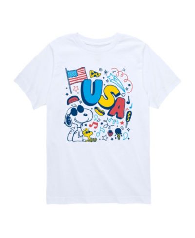 Peanuts Детские футболки Americana Doodles Short-Sleeve Graphic
