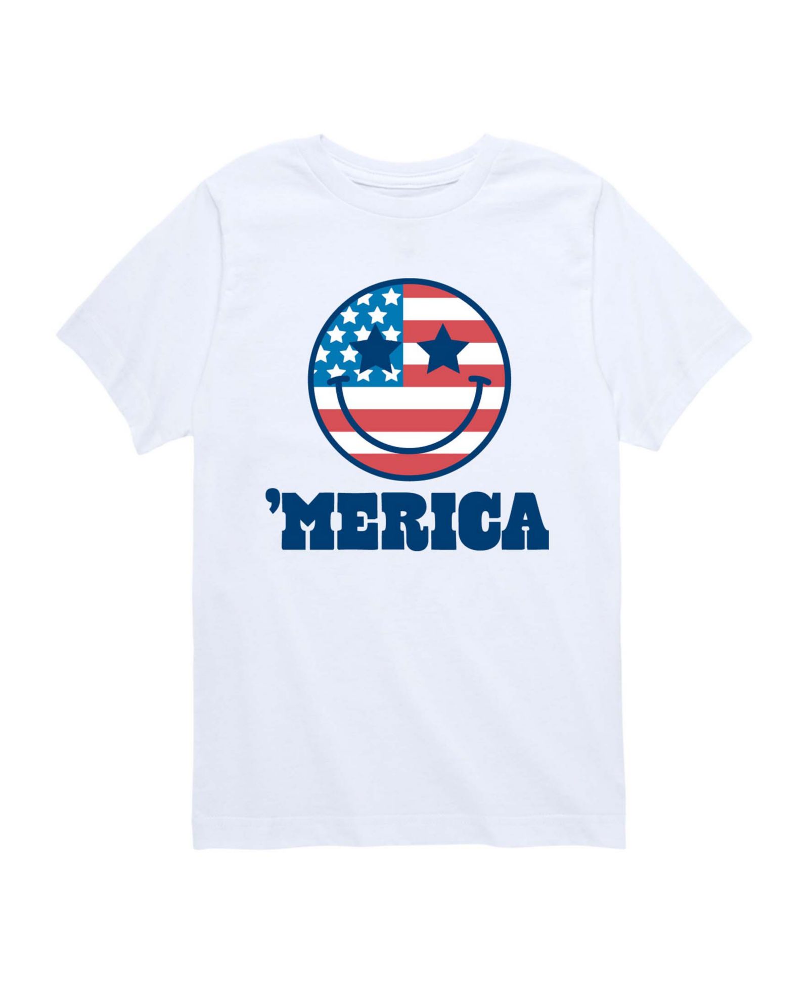 Детская футболка Instant Message Boys' 8-20 Merica Smile Face Short-Sleeve Graphic