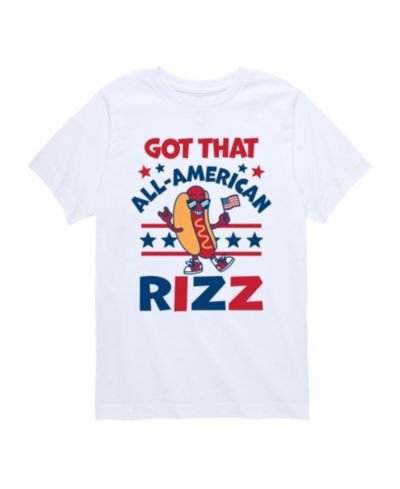 Мужская футболка Instant Message Boys' 8-20 All American Rizz Hotdog Short-Sleeve Graphic