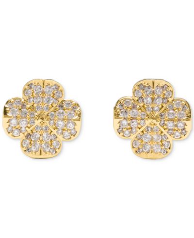 Серьги-гвоздики kate spade new york Gold Plated Flower Pave