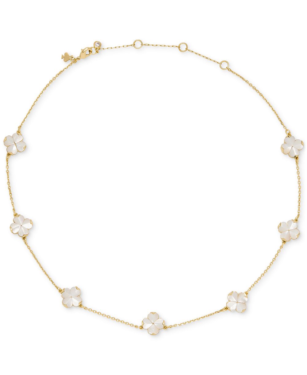 kate spade new york Gold Plated Flower Scatter Necklace