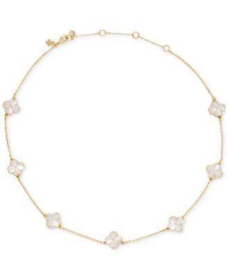 kate spade new york Gold Plated Flower Scatter Necklace
