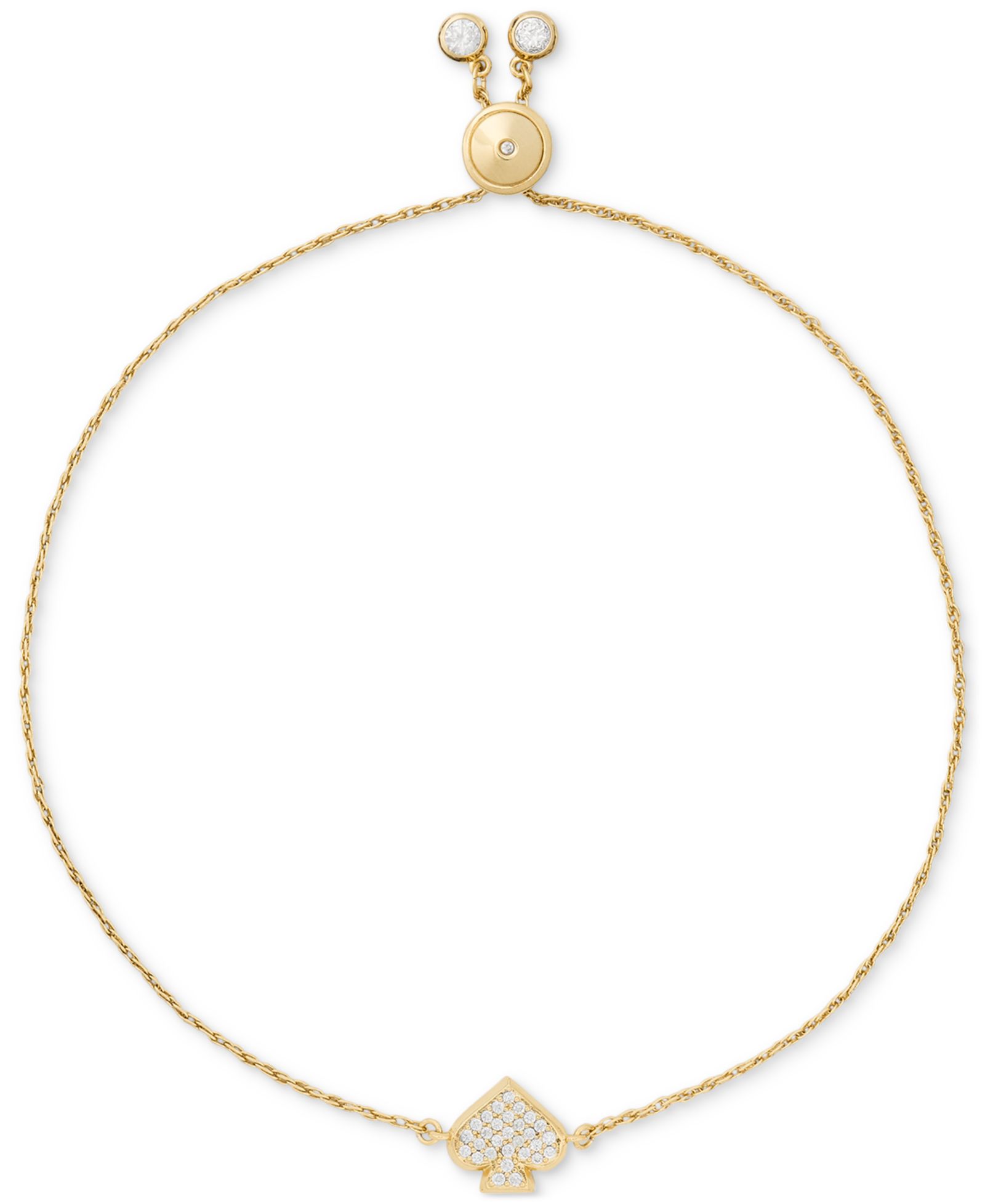Браслет kate spade new york Gold Plated Pave Slider