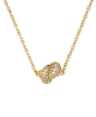 kate spade new york Gold Plated Pave Mini Pendant Necklace