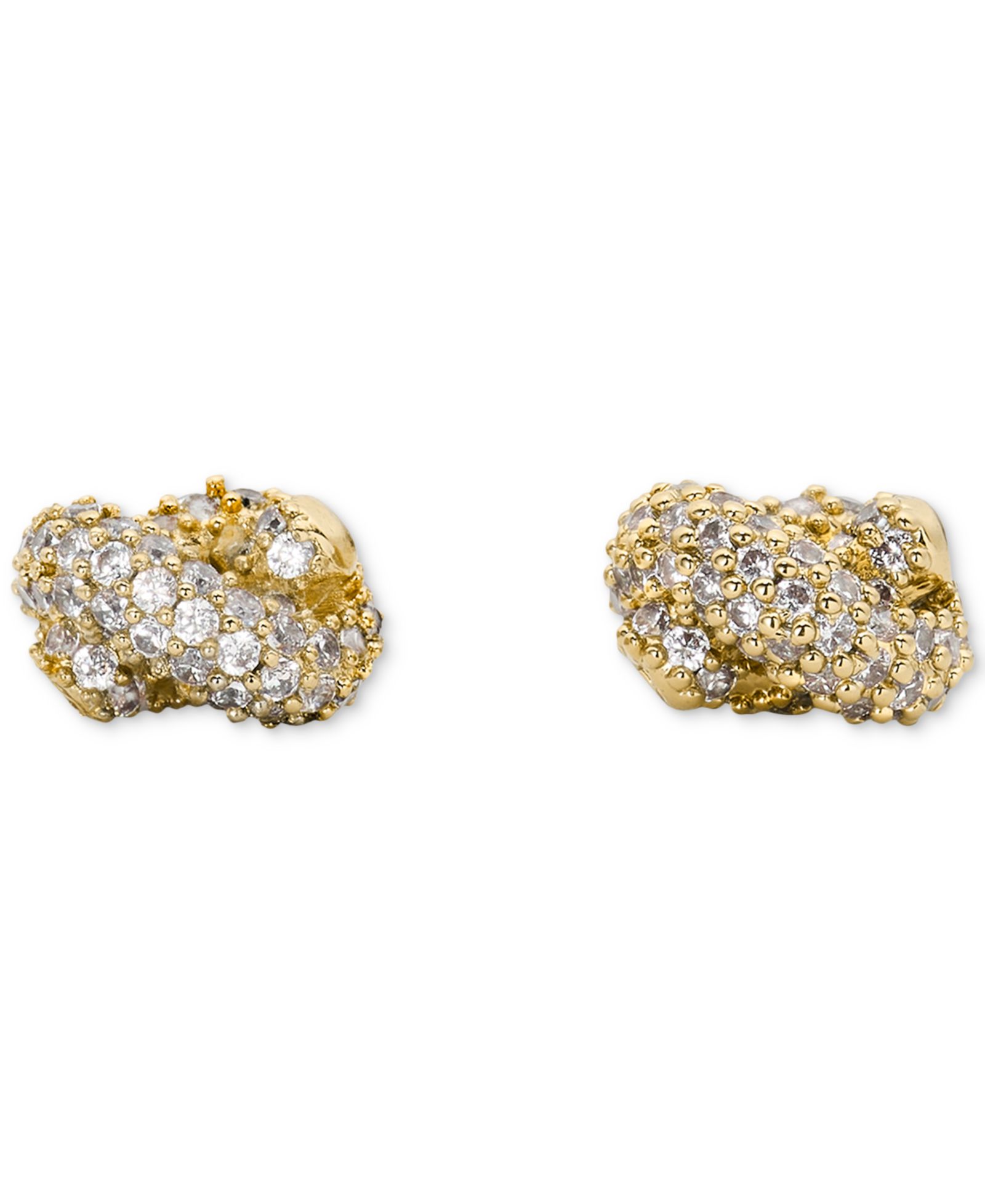 Серьги-гвоздики kate spade new york Gold Plated Knot Pave
